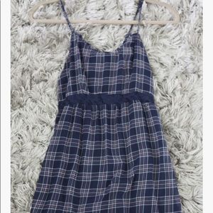 Navy Plaid Abercrombie kids dress